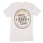 Austin Western Boot T-Shirt in Vintage - back view