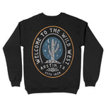 Austin Western Cactus Crewneck Black back