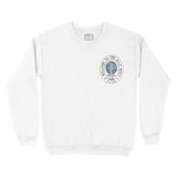 Austin Crewneck in White - front view