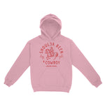 Austin Western Cowboy Hoodie Light Pink front