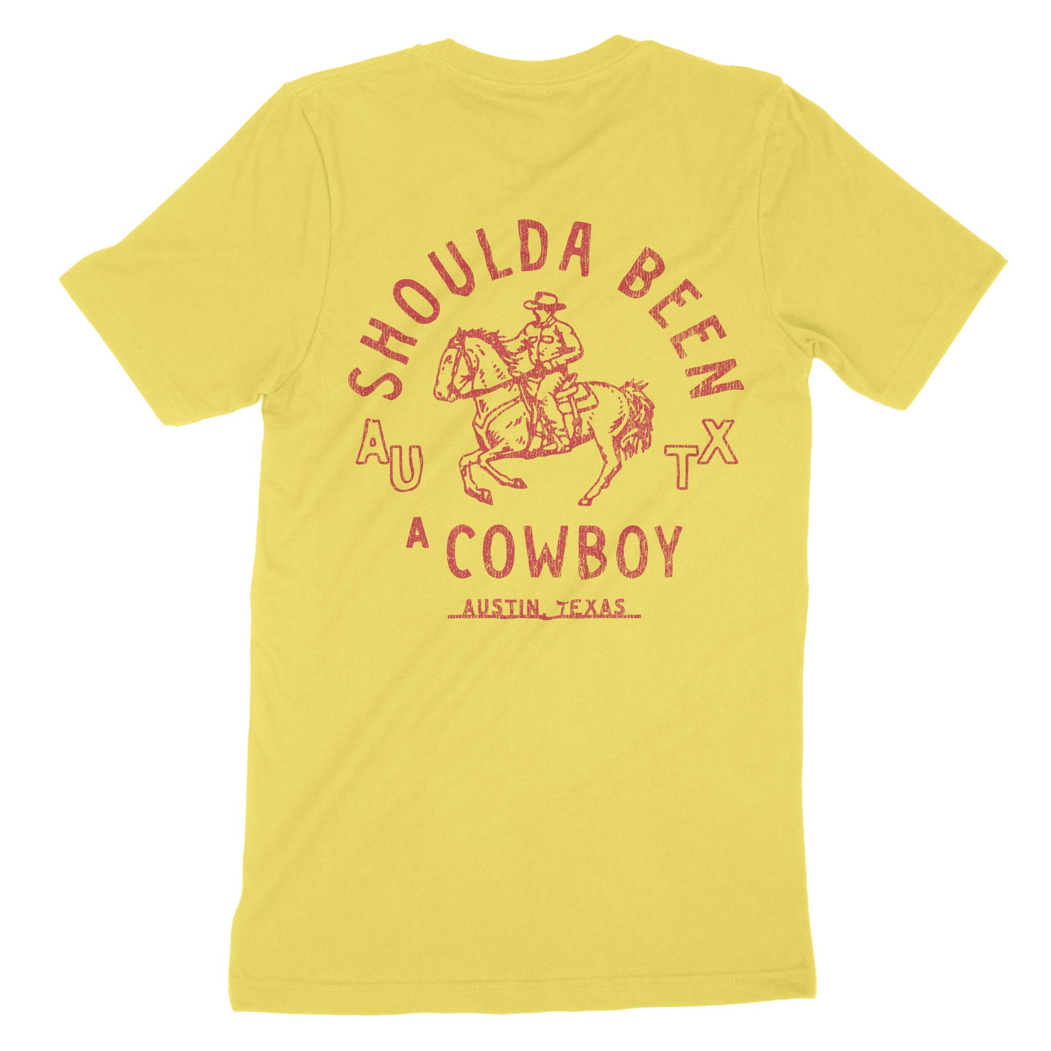 Austin Western Cowboy T-Shirt Maize Yellow back