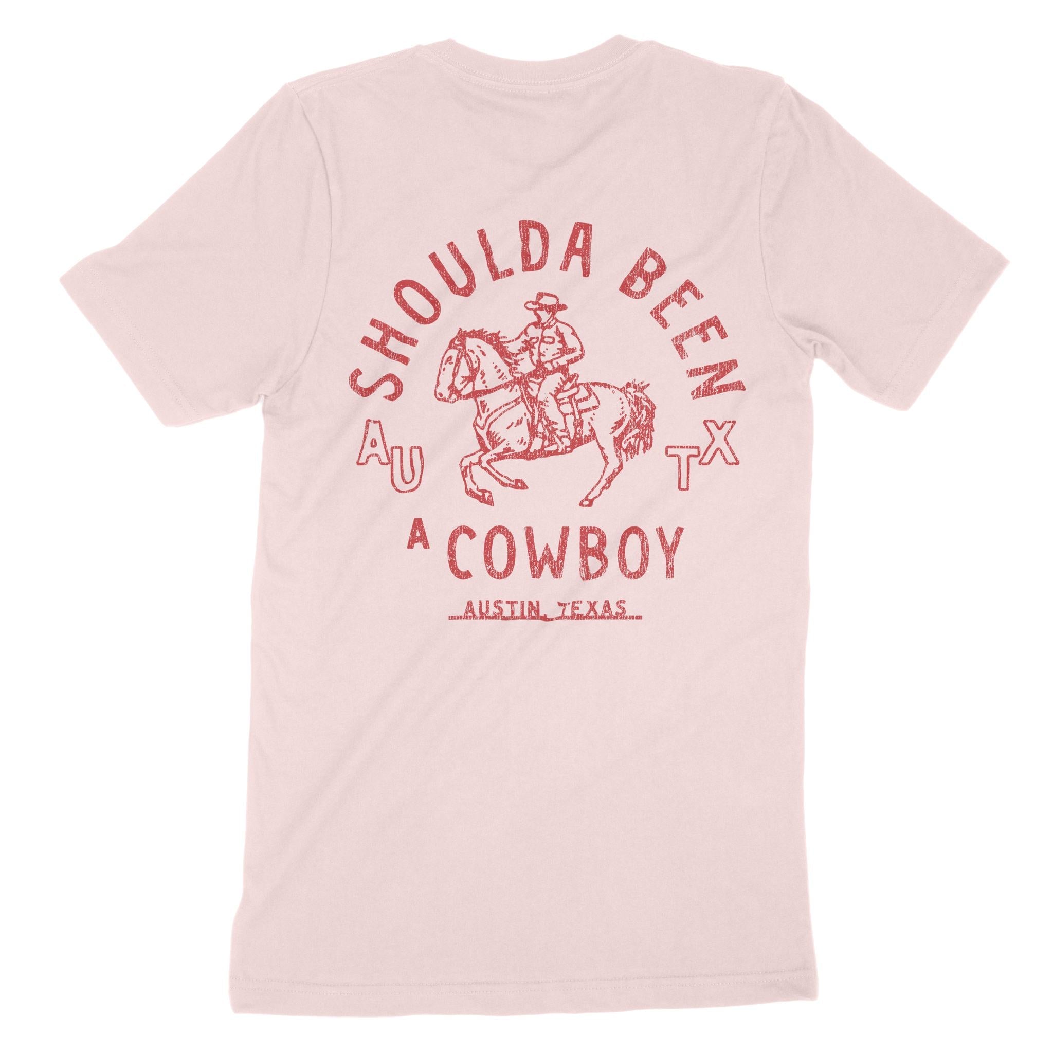 Austin Western Cowboy T-Shirt Soft Pink back