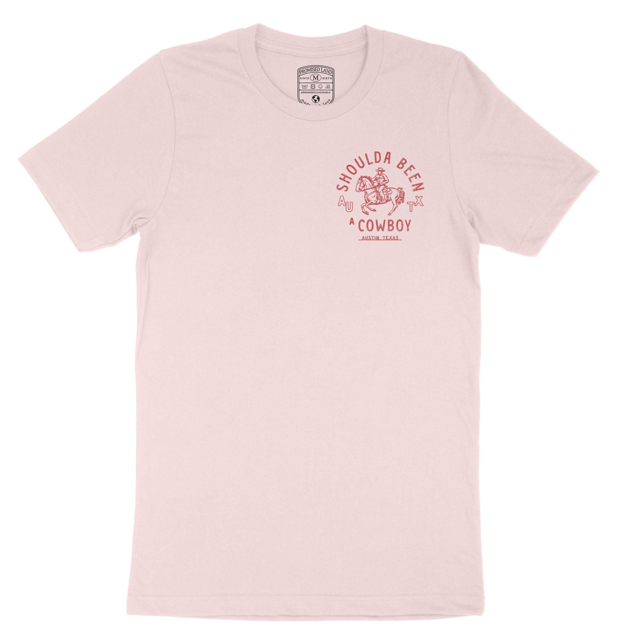 Austin Western Cowboy T-Shirt Soft Pink front