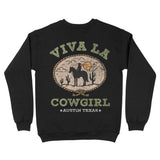 Austin Viva Cowgirl Crewneck Black back