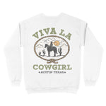 Austin Crewneck in White - back view