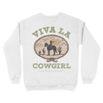 Austin Viva Cowgirl Crewneck White back