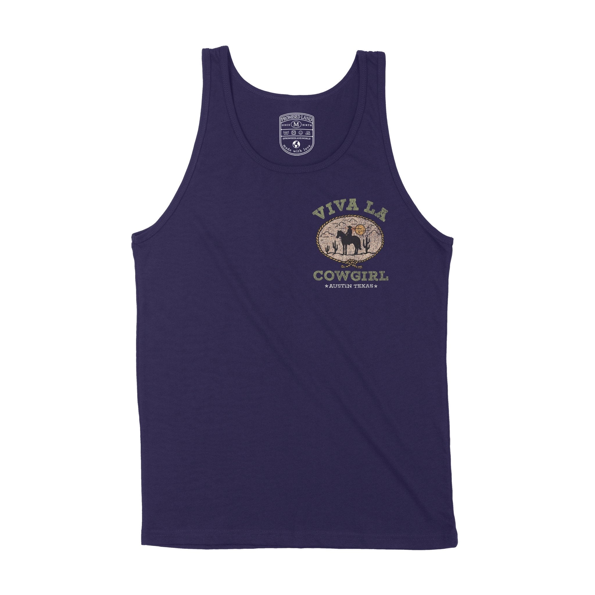 Austin Viva Cowgirl Tank Top Navy front