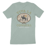 Austin Viva Cowgirl T-Shirt Dusty Blue back