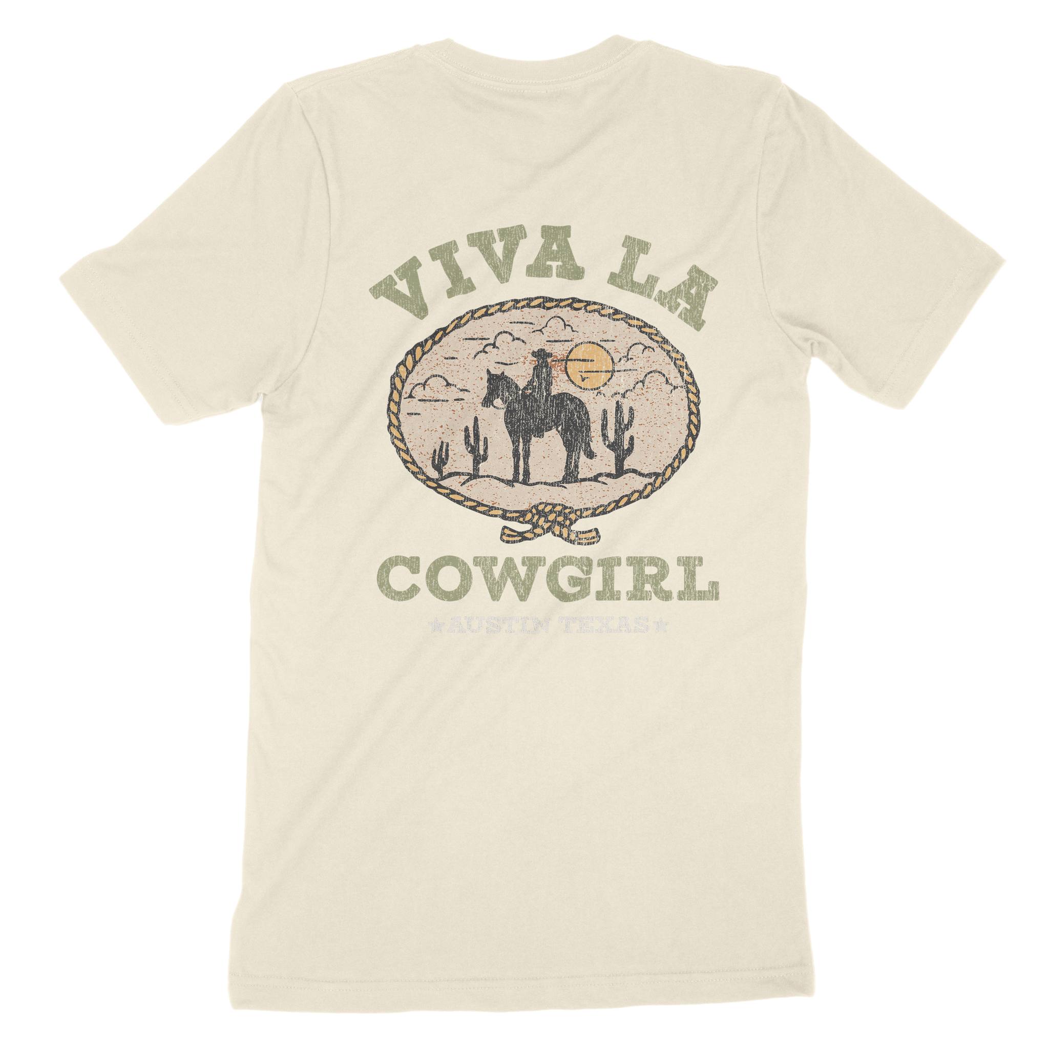 Austin Viva Cowgirl T-Shirt Natural back