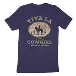 Austin Viva Cowgirl T-Shirt Navy back