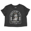 Austin Western Snake Cropped Tee in Black - front view