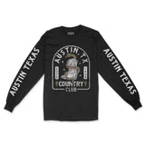 Austin Longsleeve in Black - front-sleeves view