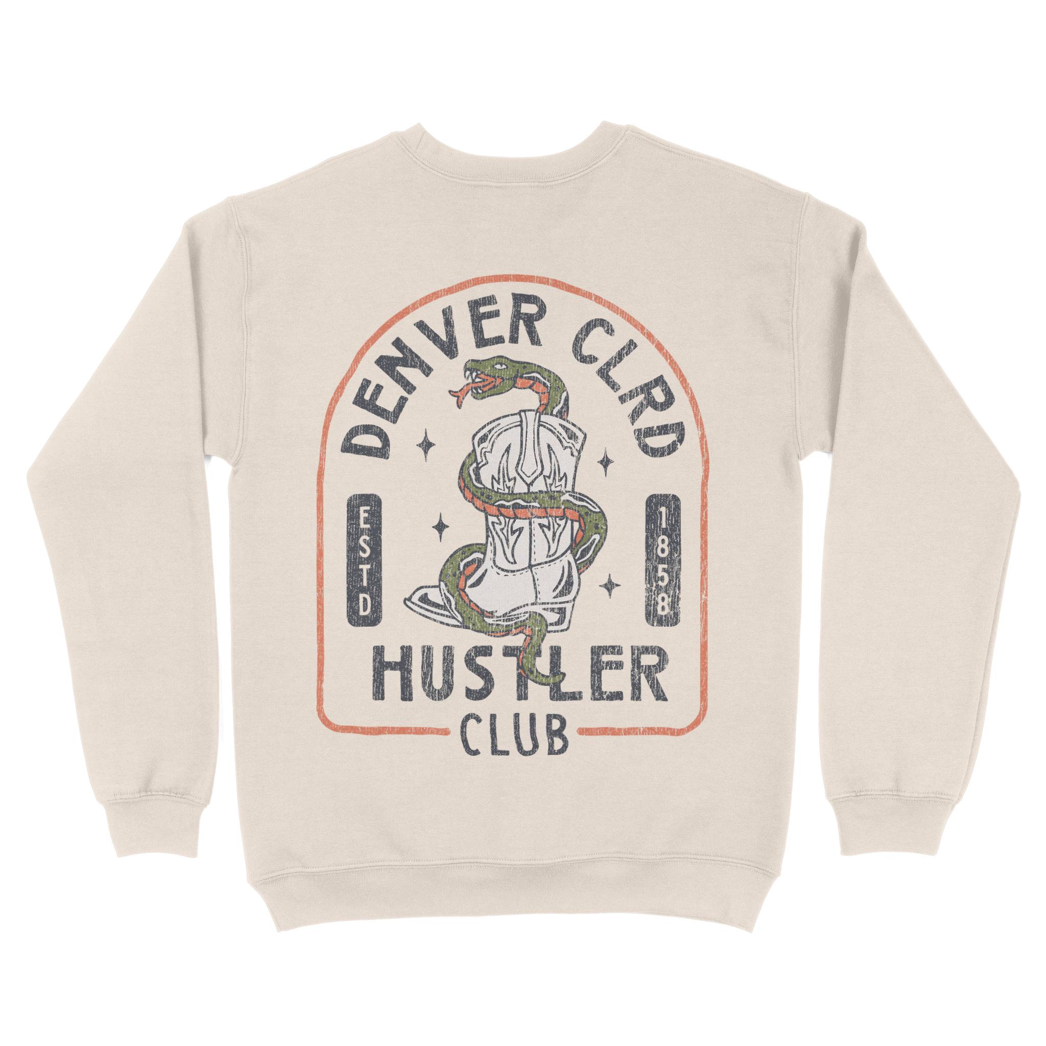 Denver Crewneck in Natural - back view