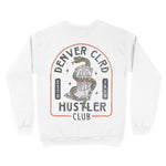Denver Crewneck in White - back view