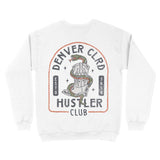 Denver Crewneck in White - back view