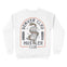 Denver Crewneck in White - back view