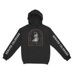 Denver Western Snake Hoodie in Black - front with sleeves view