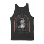 Denver Western Snake Tank Top in Black - back view