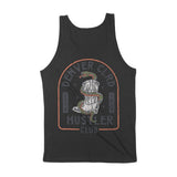 Denver Western Snake Tank Top in Black - back view
