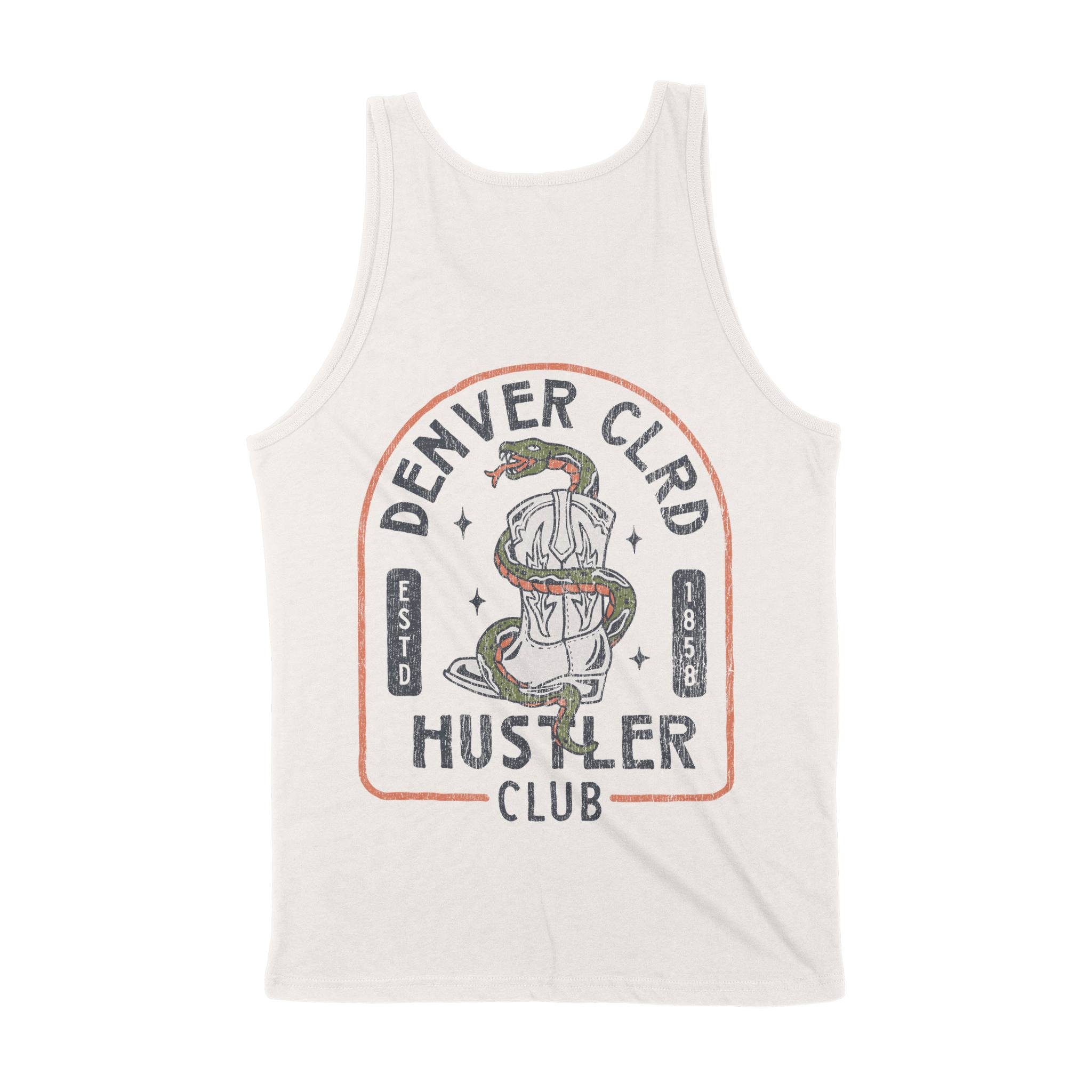Denver Western Snake Tank Top in Vintage - back view