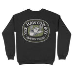 Austin Crewneck in Black - back view
