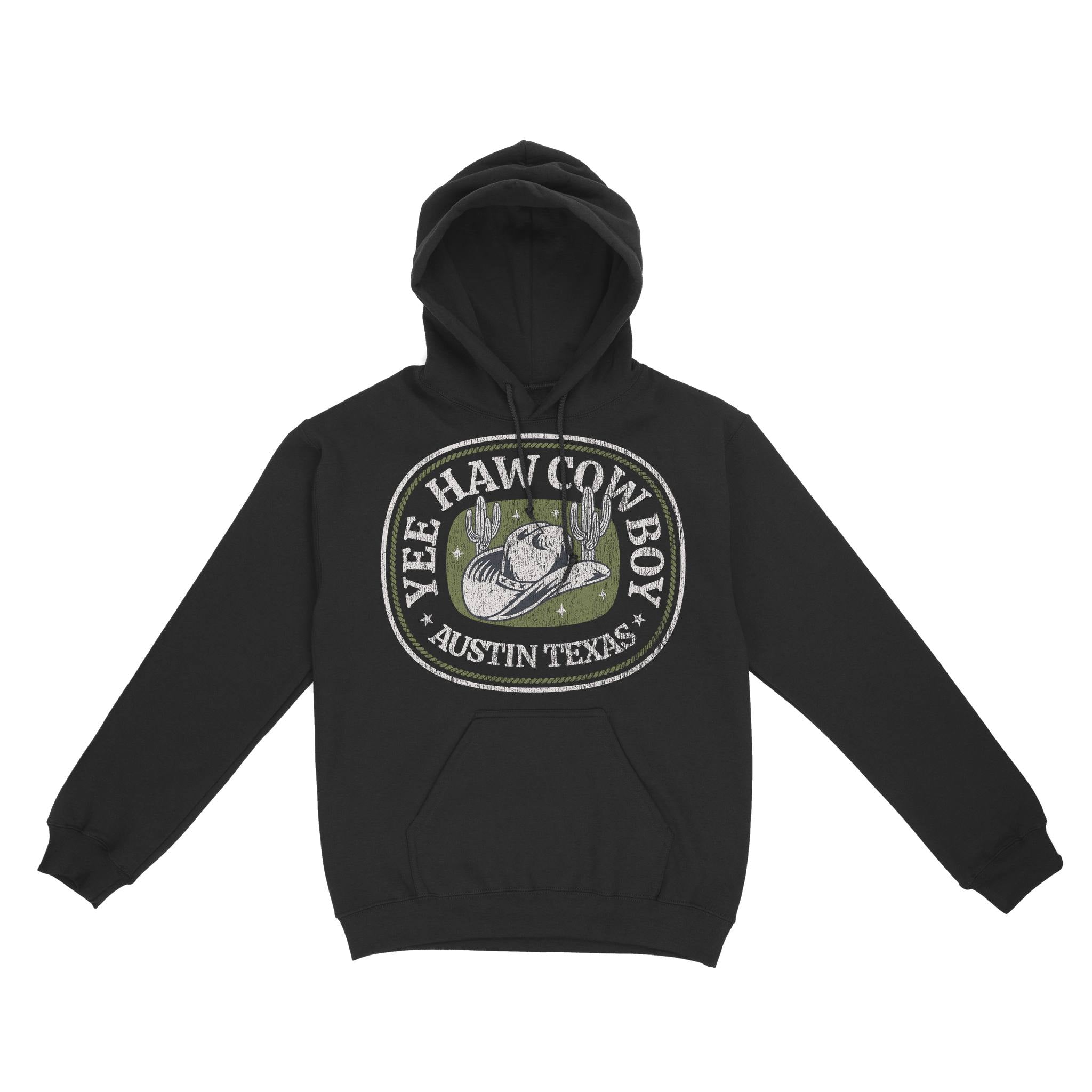 Austin Hoodie in Black - front view