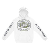 Austin Hoodie in White - front-sleeves view