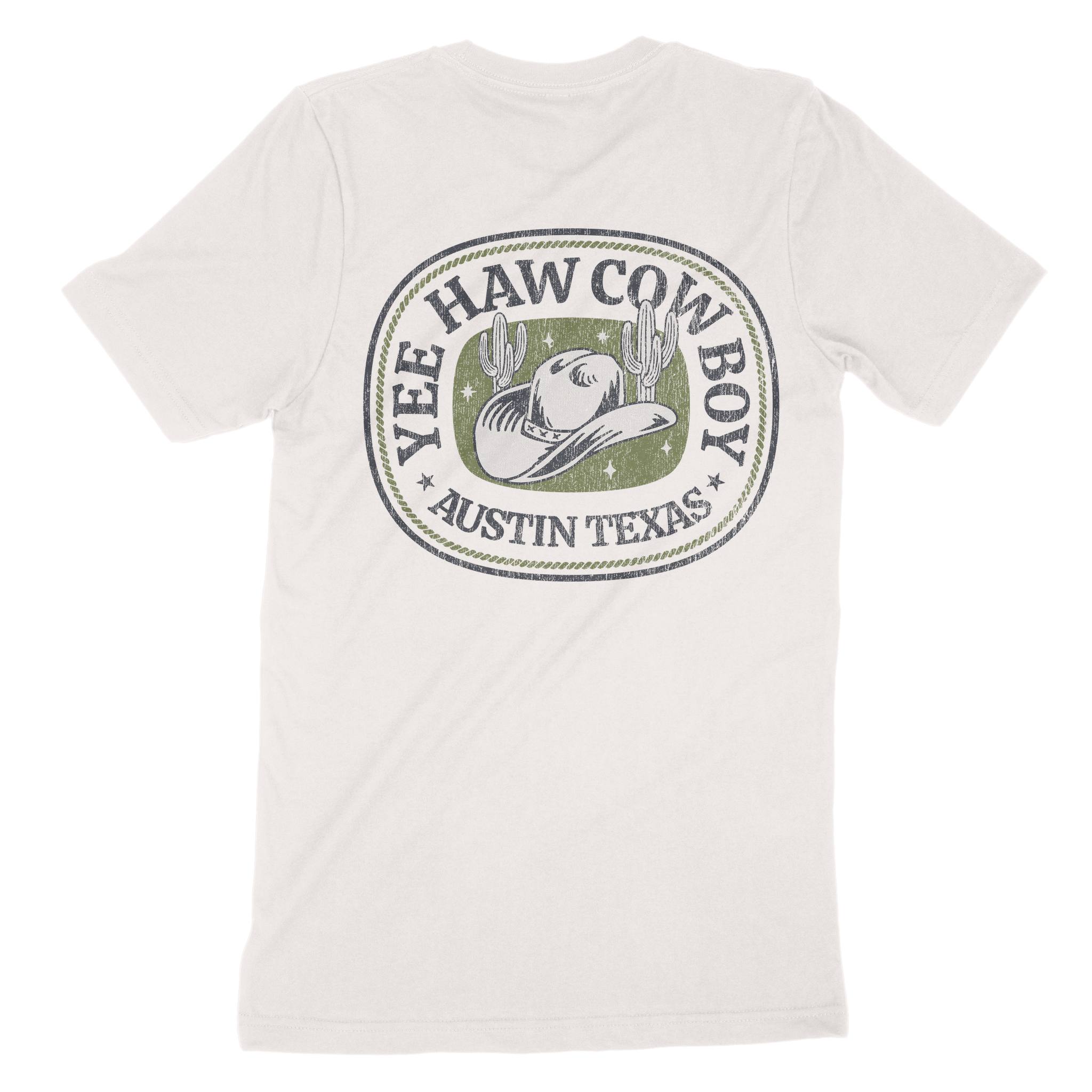 Austin Yee Haw T-Shirt in Vintage - back view