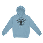 Austin Cattle Ranch Hoodie Light Blue front