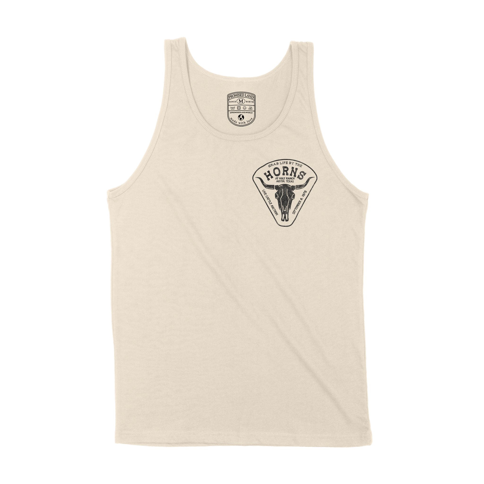 Austin Cattle Ranch Tank Top Natural front