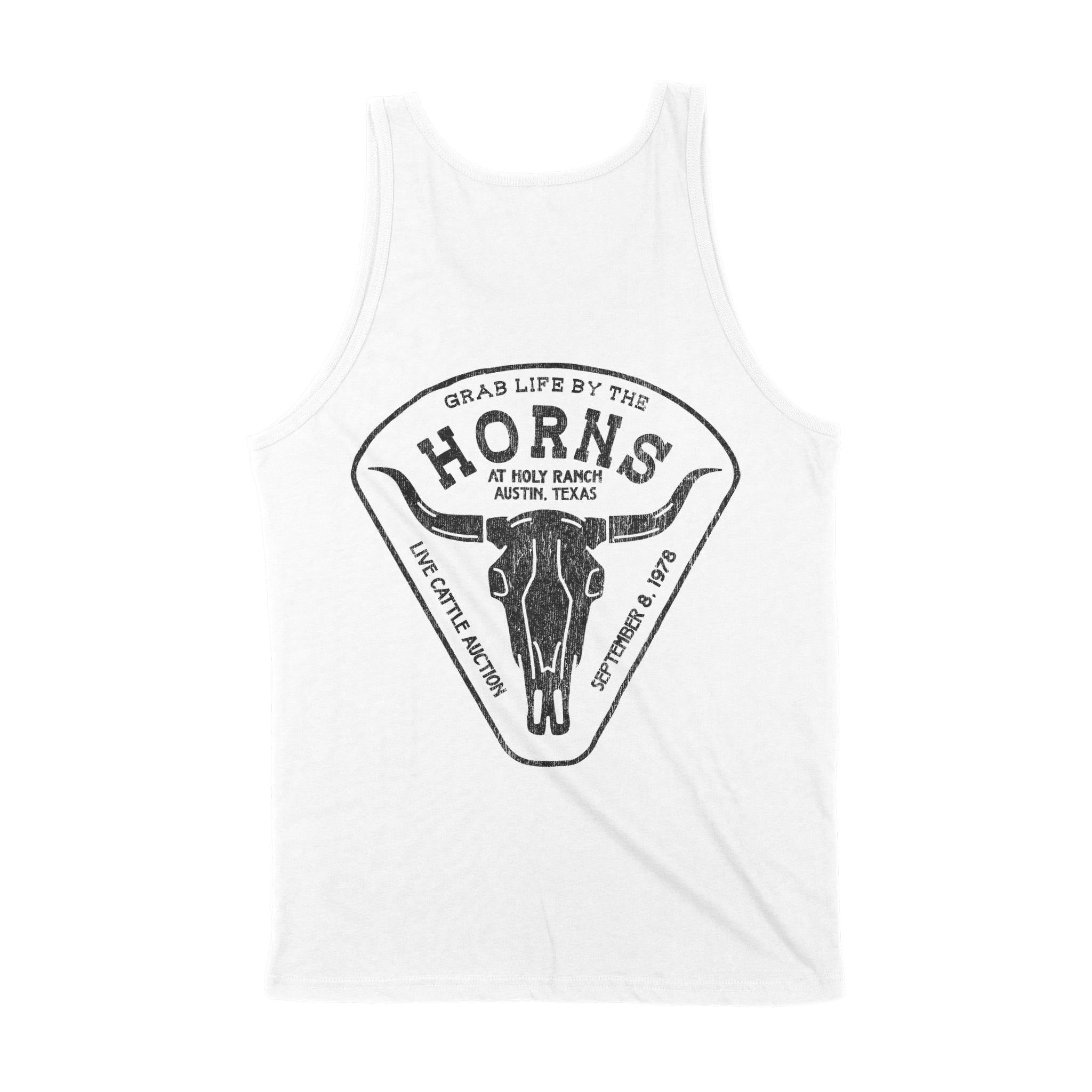 Austin Tank Top in White - back view