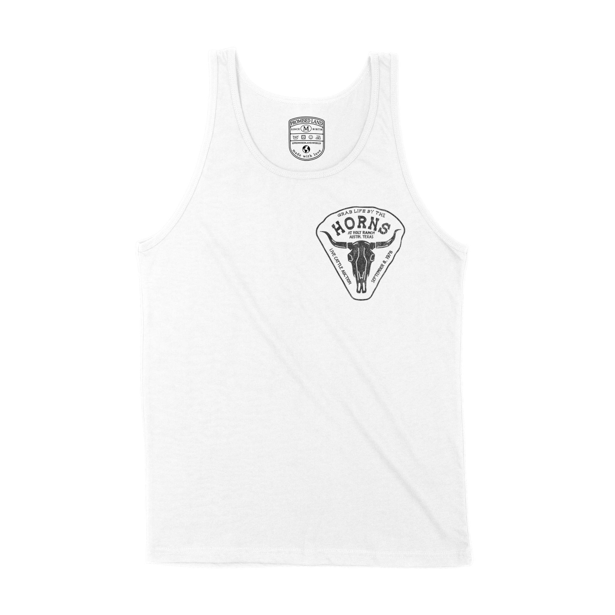 Austin Tank Top in White - front view