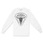 Austin Longsleeve in White - front view