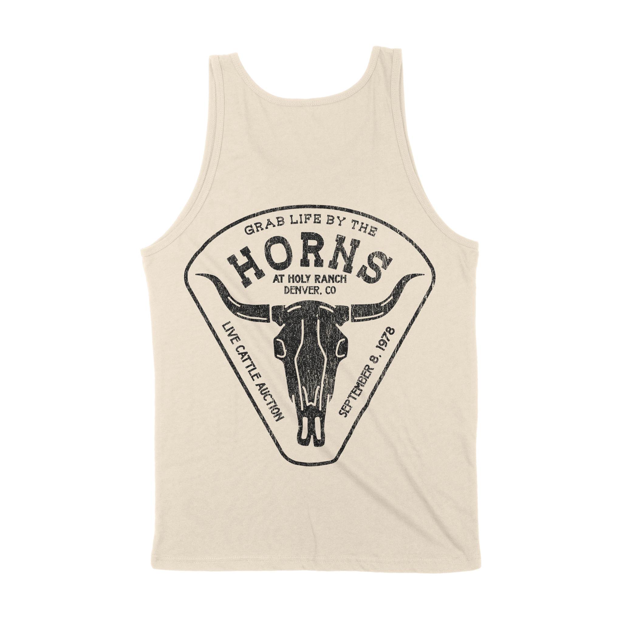 Denver Cattle Ranch Tank Top Natural back