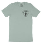 Denver Cattle Ranch T-Shirt Dusty Blue front