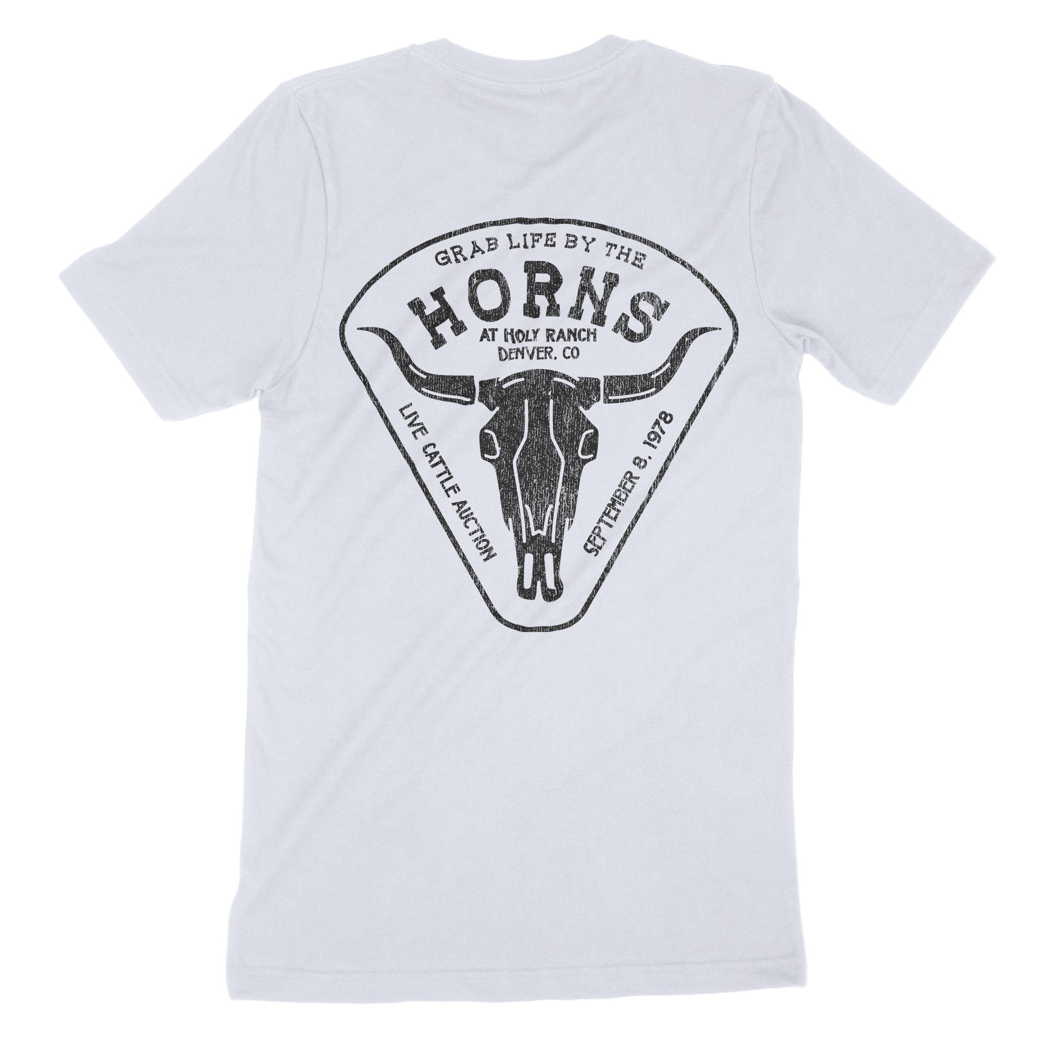 Denver Cattle Ranch T-Shirt Light Blue back