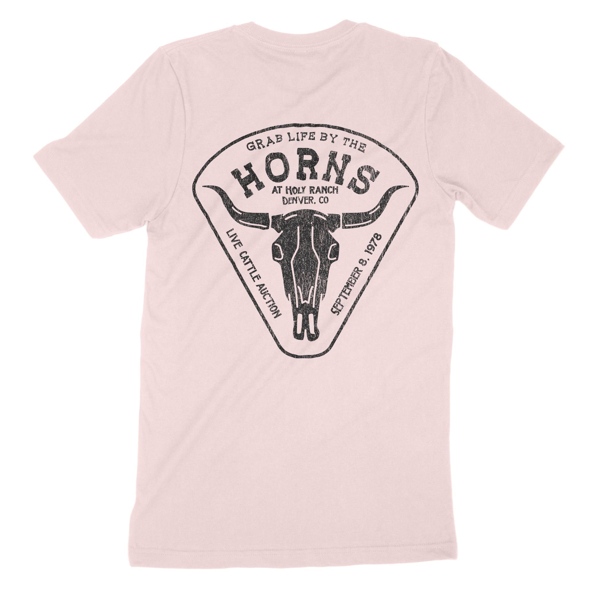 Denver Cattle Ranch T-Shirt Soft Pink back