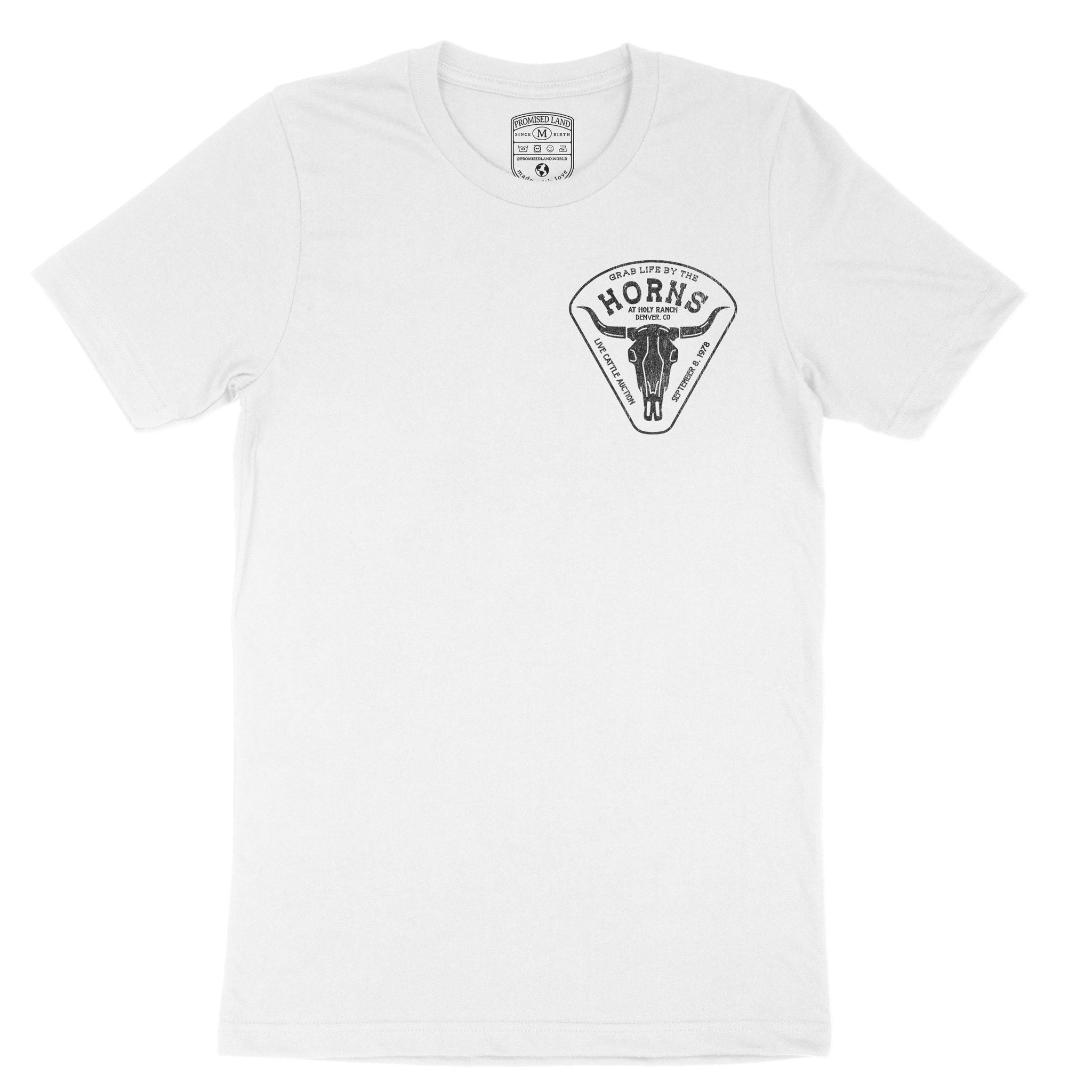 Denver Cattle Ranch T-Shirt White front