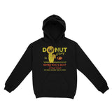New York Donut Worry Hoodie Black front