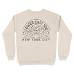 New York Crewneck in Natural - back view