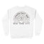 New York Crewneck in White - back view
