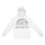 New York Hoodie in White - front view