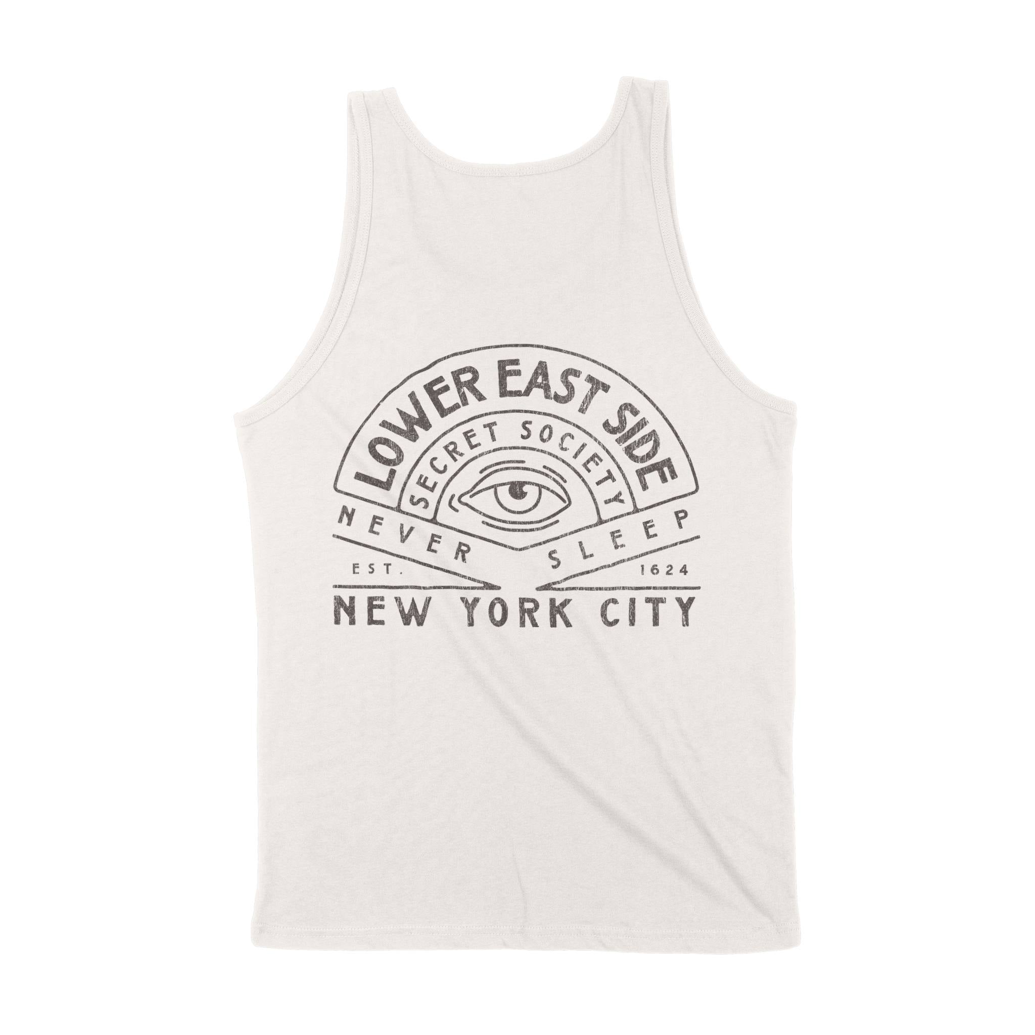 New York Secret Society Tank Top in Vintage - back view