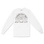 New York Longsleeve in White - front view
