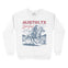 Austin Crewneck in White - front view