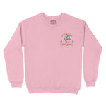 Austin Horse Training Crewneck Light Pink front