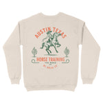 Austin Crewneck in Natural - back view