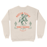 Austin Crewneck in Natural - back view