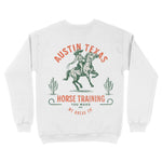 Austin Horse Training Crewneck White back
