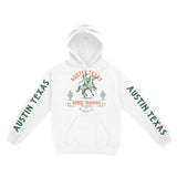 Austin Hoodie in White - front-sleeves view